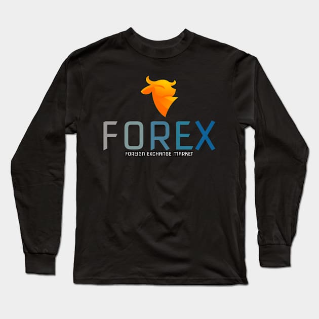 Foreign Exchange Bull Long Sleeve T-Shirt by BERMA Art